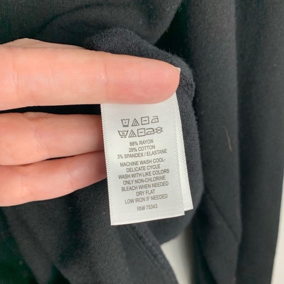 Tahari Black Button Front Knit Collared Plus Size Blazer Cardigan Jacket 2X Plus - Picture 4 of 5